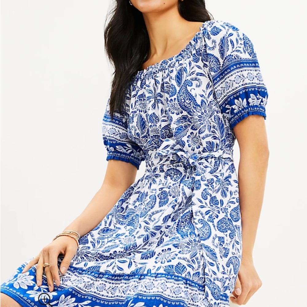 Loft Paisley Print Dress